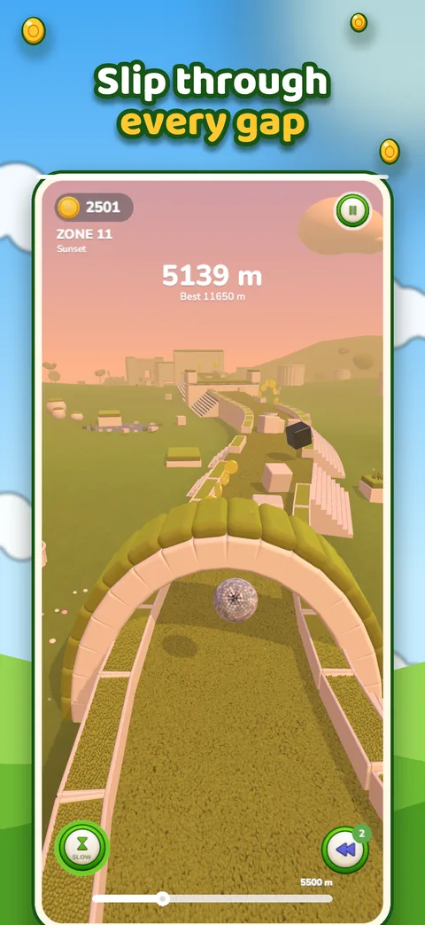Slip through the obstacles